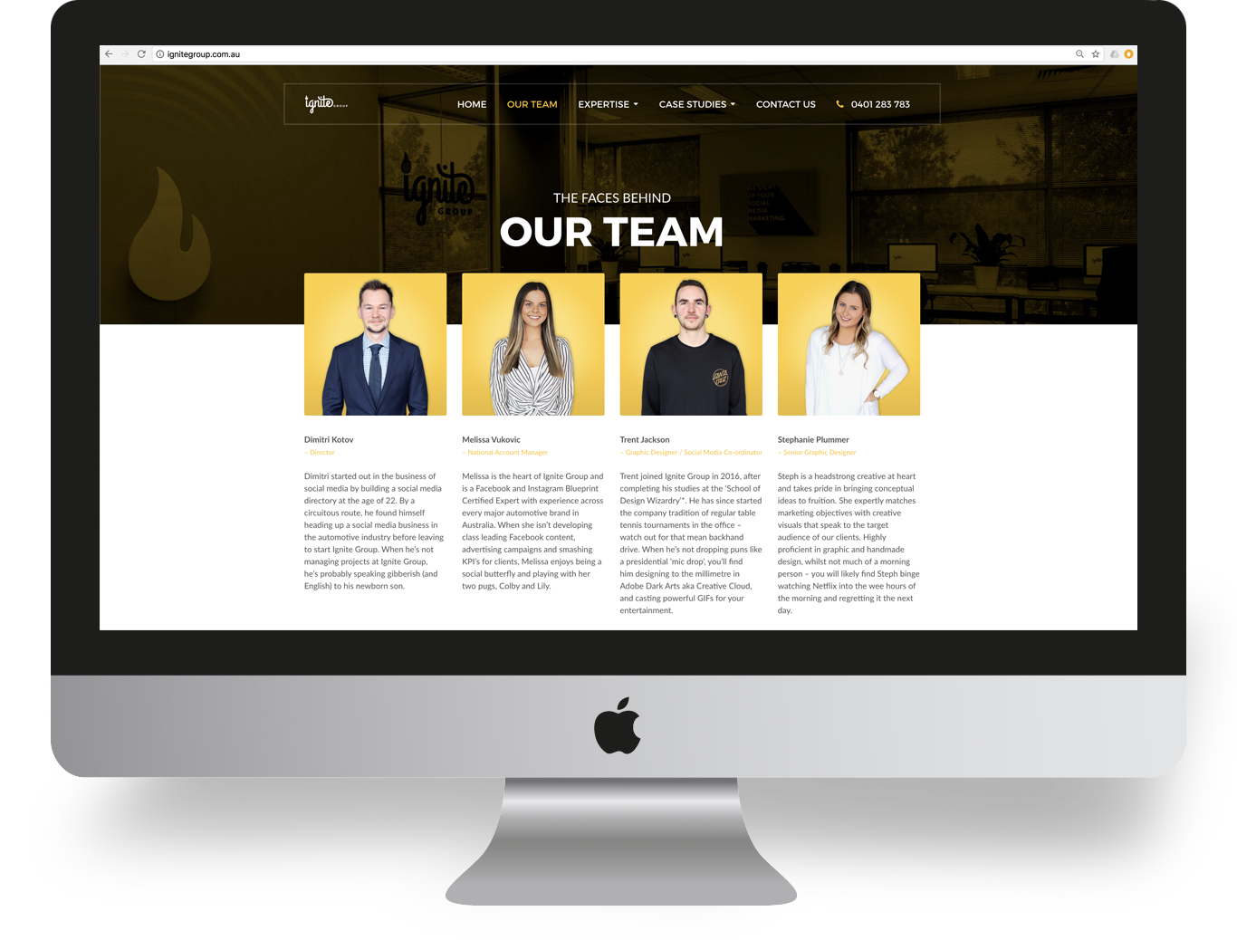 Ignite Group Website Development - Miki Media | Melbourne Web Design Services